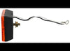 2-7/8"X2-1/8" SQUARE LED CLEARANCE OR SIDE MARKER LIGHT, AMBER, 6 DIODE