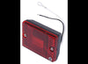2-7/8"X2-1/8" SQUARE LED CLEARANCE OR SIDE MARKER LIGHT, RED, 6 DIODE