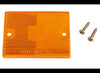 REPLACEMENT AMBER LENS FOR PETERSON STYLE MARKER LIGHT, OLD STYLE, 2-3/4"X2"
