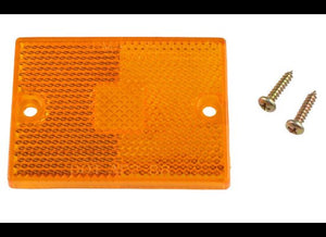 REPLACEMENT AMBER LENS FOR PETERSON STYLE MARKER LIGHT, OLD STYLE, 2-3/4"X2"