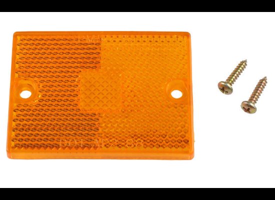 REPLACEMENT AMBER LENS FOR PETERSON STYLE MARKER LIGHT, OLD STYLE, 2-3/4"X2"