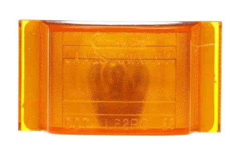 TRUCK-LITE AMBER CLEARANCE LIGHT, INCANDESCENT 1 BULB, 2-29/32"X1-13/32"