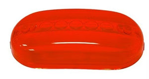 REPLACEMENT RED LENS FOR PETERSON 135R, OVAL, 4.125"