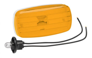BARGMAN #58 SERIES AMBER CLEARANCE MARKER LIGHT INCANDESCENT 4"X2"