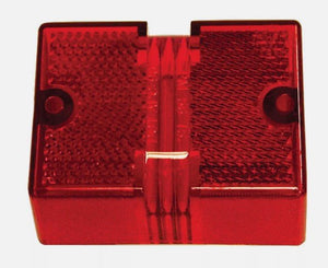 PETERSON REPLACEMENT LENS, RED LENS ONLY, 2-7/8"X2-1/8", FOR STOP TURN TAIL