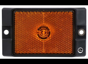 3-15/16" X 2-5/16" LED CLEARANCE AND SIDE MARKER LIGHT - SUBERSIBLE - 1 DIODE, AMBER LENS
