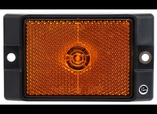 3-15/16" X 2-5/16" LED CLEARANCE AND SIDE MARKER LIGHT - SUBERSIBLE - 1 DIODE, AMBER LENS