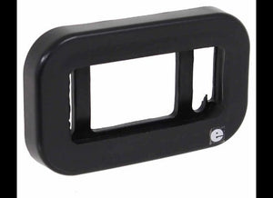 BLACK PVC GROMMET, FOR 2.5" MINI THINLINE FLUSH MOUNT LIGHT, 3-5/16"X1-15/16"