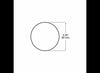 RED ROUND REFLECTOR 2-3/8" DIAMETER, ADHESIVE BACKED, 2.35"
