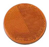 AMBER ROUND REFLECTOR 2-3/8" DIAMETER, ADHESIVE BACKED, 2.35"