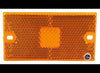 RECTANGLE AMBER REPLACEMENT LENS FOR M125A LIGHT, 2.67" MOUNTING CENTER