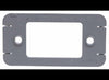 MOUNTING BRACKET FOR 2-1/2" TRAILER LIGHTS, GRAY, OPEN BACK, SURFACE MOUNT, WITH GASKET