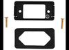 MOUNTING BRACKET FOR 2-1/2" TRAILER LIGHTS, BLACK, OPEN BACK, SURFACE MOUNT, WITH GASKET