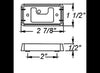 MOUNTING BRACKET FOR 2-1/2" TRAILER LIGHTS, CHROME, SELF GROUNDING, SURFACE MOUNT, WITH GASKET