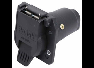 12-705 REPLACEMENT 7-WAY RV TRAILER CONNECTOR SOCKET - VEHICLE END, 12V , 30A