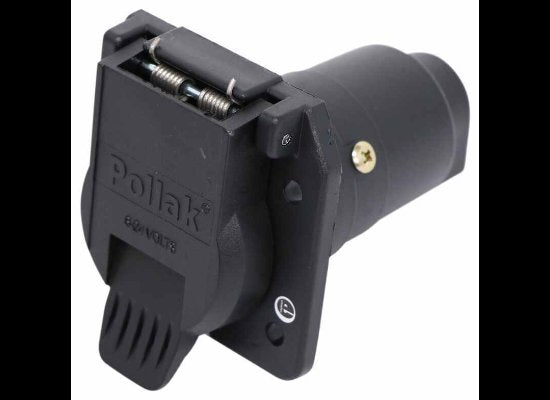 12-705 REPLACEMENT 7-WAY RV TRAILER CONNECTOR SOCKET - VEHICLE END, 12V , 30A