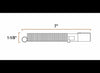 6-WAY ROUND TRAILER SIDE, 6 WAY 6-POLE PIN CONNECTOR, DIE CAST ZINC W/SPRING PROTECTOR