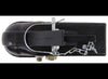15K RAM ADJUSTABLE CHANNEL MOUNT COUPLER, 2-5/16" BALL, SQUEEZE LATCH, BLACK