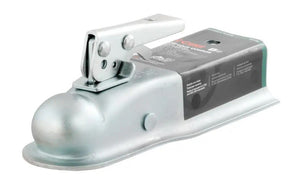CURT 2" BALL STRAIGHT-TONGUE COUPLER, W/ POSI-LOCK, 3.5K ZINC COATED, 2-1/2" CHANNEL
