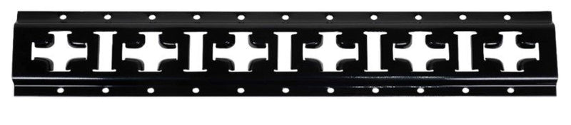 X-TRACK, HORIZONTAL AND VERTICAL CROSS E-TRACK, MATTE BLACK STEEL, 5' SECTION X TRACK