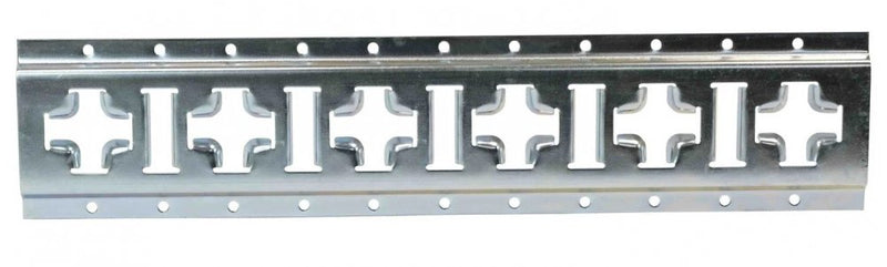 X-TRACK, HORIZONTAL AND VERTICAL CROSS E-TRACK, GALVANIZED SILVER , 5' SECTION X TRACK
