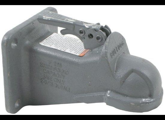 BULLDOG CAST HEAD COUPLER W/WEDGE LATCH, 2-5/16" BALL, 20K, FLATE PLATE MOUNT - 4 BOLT HOLES