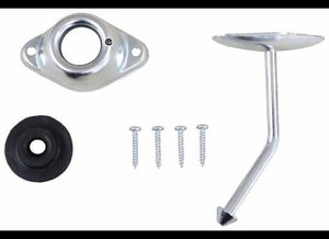 ANGLED PLUNGER W/SOCKET DOOR HOLDER, 4-3/4" PLUNGER KEEPER, ZINC PLATED