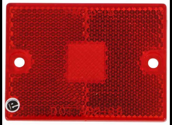 REPLACEMENT RED LENS FOR PETERSON STYLE MARKER LIGHT, OLD STYLE, 2-3/4"X2"