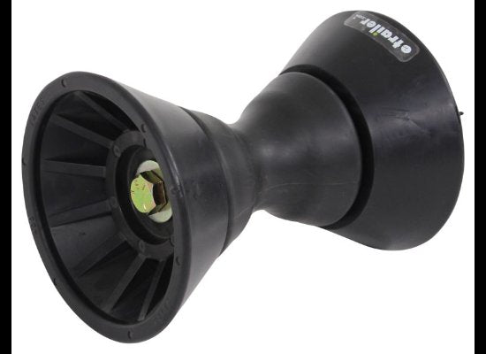 BOW ROLLER ASSEMBLY W/BELLS FOR 4" WIDE BRACKET - 1/2" SHAFT, BLACK