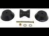 BOW ROLLER ASSEMBLY W/BELLS FOR 4" WIDE BRACKET - 1/2" SHAFT, BLACK