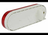 LED TAIL LIGHT, STOP, TURN, TAIL, RED LENS, 6-1/2"X2-1/4" OVAL, 6 DIODE, 3 PIN PL-3