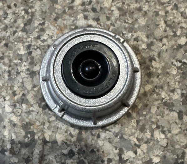 5-LUG DUST CAP, SUPER LUBE GREASE CAP WITH PLUG, 1.98" OD 2K - 3.5K EZ LUBE, ROUNDED