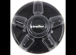 QUICK TRIM HUB LUG COVER , 5 LUG, 5x4.5, ABS PLASTIC, BLACK