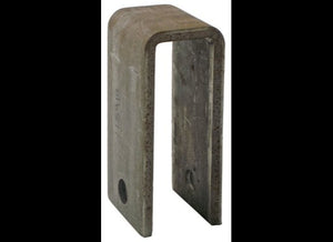 CENTER HANGER FOR 1-3/4" WIDE DOUBLE EYE SPRINGS, 9/16" SPRING EYE, 5-7/16"T X 3/4" BOLT HOLE