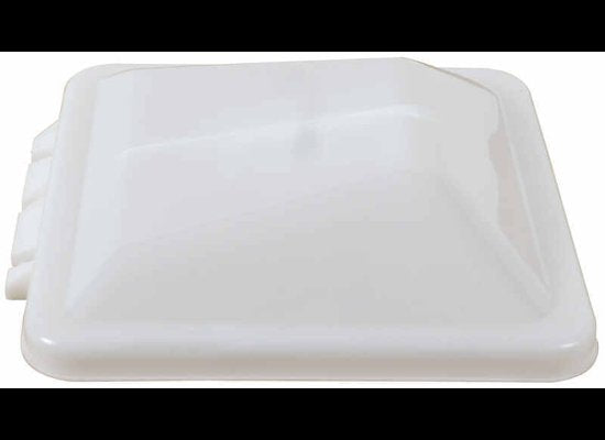 VENT COVER FOR VENTLINE VENTADOME TRAILER ROOF VENT - WHITE, WEDGE SHAPE, POLYPROPYLENE