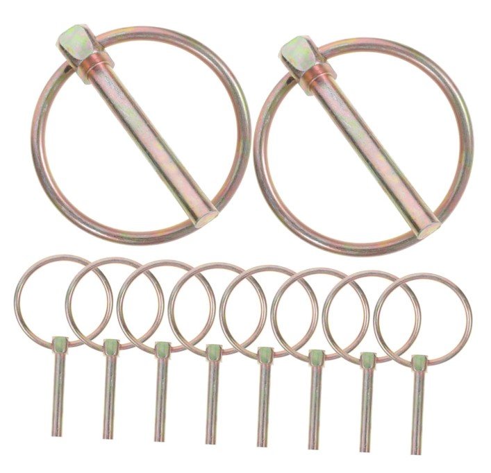 LINCH LOCK PIN RING, TRACTOR HITCH PIN, 1/4"X1-3/4", ZINC COATED