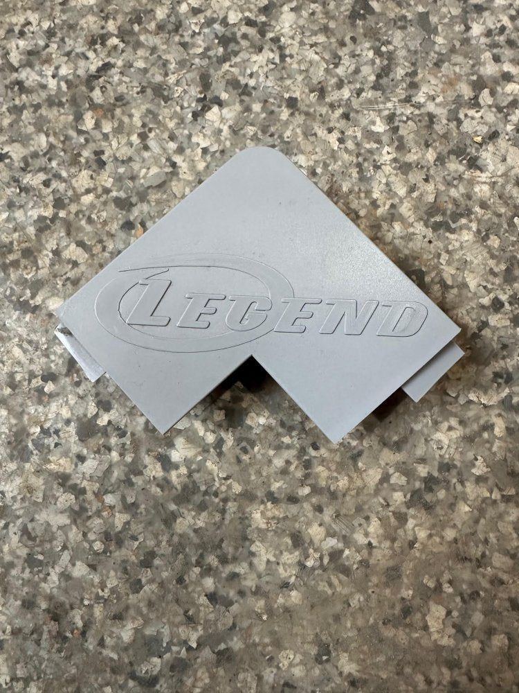 LEGEND ENCLOSED CARGO DOOR CORNER, RAMP PROTECTOR, GRAY PLASTIC