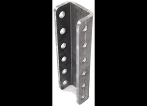 6 HOLE ADJUSTABLE C-CHANNEL, CHANNEL BRACKET, WELD ON, 12" T X 0.38" THICKNESS, 20K CAPACITY