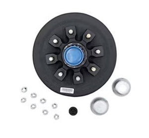 TPP - 8 LUG 12" BRAKE HUB & DRUM ASSEMBLY, COMPLETE 5.2K - 7K, 8X6.5, 9/16" LUG STUD - RETAIL BOXED