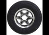 LEGEND 225/75R15 SPARE TIRE ON GLOSS BLACK ALUMINUM WHEEL, 6 LUG 6X5.5 , LRE