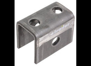 REAR HANGER FOR 1-3/4" DOUBLE EYE SPRINGS, 9/16" HOLE , 1-1/4"T X 9/16" BOLT HOLE