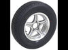 LEGEND 205/75R15 SPARE TIRE ON GUNMETAL / GRAY ALUMINUM WHEEL, 5 LUG 5X4.5 , LRD