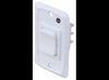 12V MOMENTARY SWITCH WITH FACEPLATE, ON/OFF/ON - DPDT - WHITE