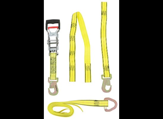 PROGRIP ADJUSTABLE WHEEL NET WITH RATCHET AND SNAP HOOK ENDS - 12'-1/2" X 33" TIRE NET, 1,830lbs