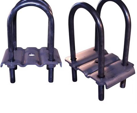 U-BOLT KIT FOR 5.2K - 7K, 3" ROUND AXLE , WITH U-BOLTS, TIE PLATES AND NUTS, FOR 1 AXLE, 7" L