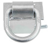 D-RING FORGED STAKE POCKET D-RING, ZINC COATED, FOR 2"X4" STAKE POCKET, 5,400lbs WLL, DROP IN D-RING