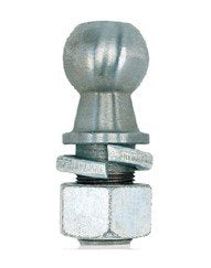 2" BALL , WALLACE FORGE HITCH BALL, 1" RISE - 5K , 1" X 2" SHANK, ZINC