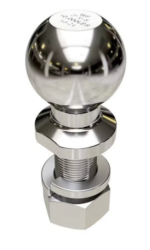 2" BALL , WALLACE FORGE HITCH BALL 10K , 1" SHANK, 2-3/8" SHANK LENGTHZINC