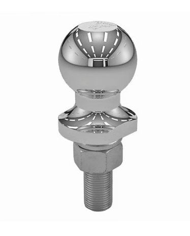 CURT 1-7/8" HITCH BALL 3/4" DIAMETER X 2-1/8" LONG SHANK - CHROME 2K