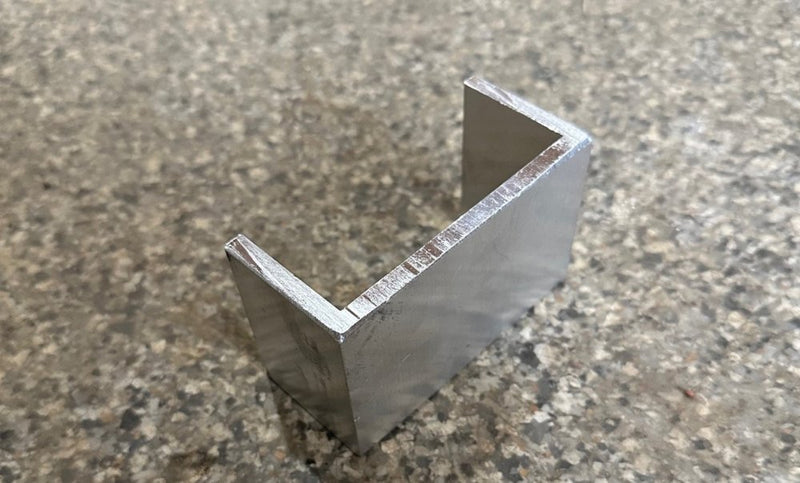 U-CHANNEL STAKE POCKET, ALUMINUM 40.625" X 1.8125" X.25" X 2.5" , ALUMA